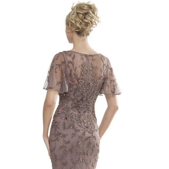 Marsoni by Colors MV1281 - Flutter Sleeve Evening Dress marsoni by colors - Picture 4 of 7